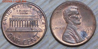 США, 1 цент, 10 шт. D+S, по 1р. до 18.01.2016 22-00 - 1988 d.JPG