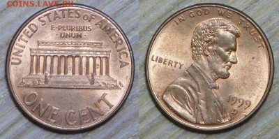 США, 1 цент, 10 шт. D+S, по 1р. до 18.01.2016 22-00 - 1999 d.JPG