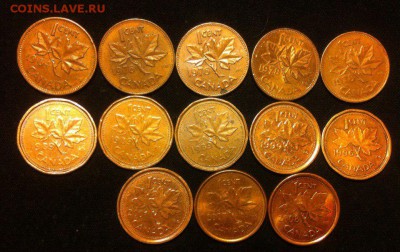 1 цент Канады 13 штук - ilEbB6CSNd8