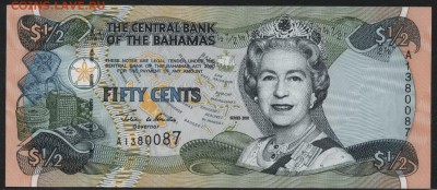 2 $ 2001г.UNC. до 22-00 мск 16.01.16 г. - Багамы пол бакса 2001 аверс