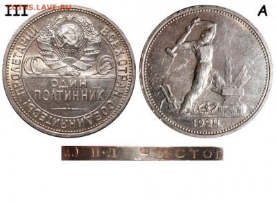50 копеек 1924 ПЛ Разновидность шт.2А(ПЛ)? - 50 копеек 1924 ПЛ III-А №1 - коллекция