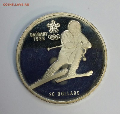 Серебро 20$ 1988 Олимпиада Калгари Горные лыжи до 18.01.16 - PHOTO_20160114_132441-1
