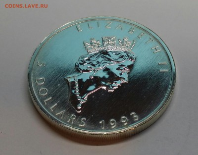 Серебро 5$ Канада 1993 КЛЕНОВЫЙ ЛИСТ до 18.01.16 до 22.00 - PHOTO_20160114_133937-1