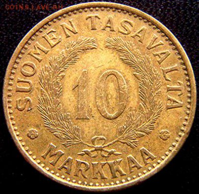 Финляндия_10 марок 1931; до 14.01_22.12мск - 10854