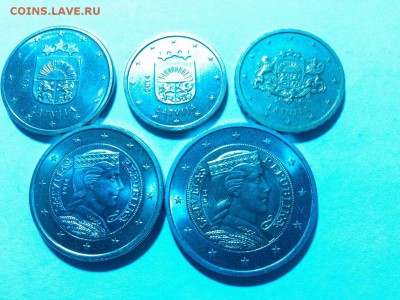 Монеты евро, Латвия, с номинала, до 17.01.2016г. - IMG_20160103_221635_thumb