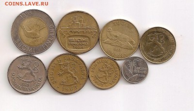 подборка монет Финляндии 8 шт. - сканирование0021