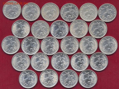 5 копеекСП 26 штук, 1997-2007гг,до 20.01.2016г - 5 копеек спб а
