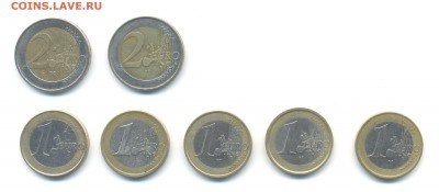 Подборка евро и евроцентов. 1999-2007. до 17.01 в 14.00 мск - 17