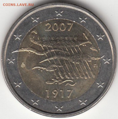 2 Евро 2007 Финляндия 90лет независимости Финляндии до 20.01 - 25 (1)