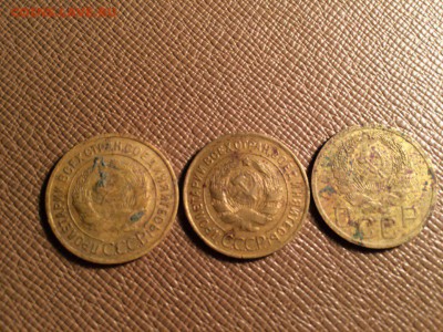 3 копейки 1935 (3 штуки) до 18.01.16 22:00 мск - mLYd18MxSbY