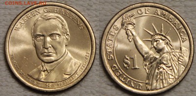 5х1$ США 29 президент Хардинг 2014 до 20.01 c номинала - IMG_6177.JPG