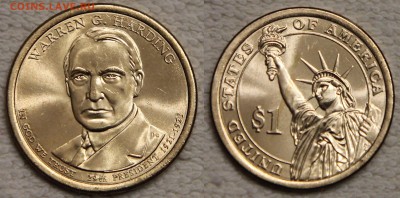 5х1$ США 29 президент Хардинг 2014 до 20.01 c номинала - IMG_6175.JPG