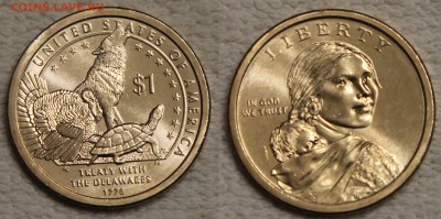 6х1$ США Сакагавея Делавары 2013 до 20.01 c номинала - IMG_6201.JPG