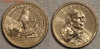 6х1$ США Сакагавея Делавары 2013 до 20.01 c номинала - IMG_6195.JPG