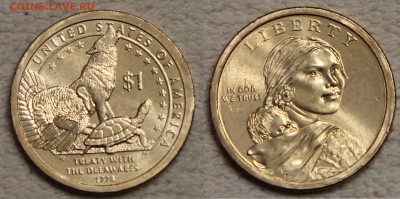 6х1$ США Сакагавея Делавары 2013 до 20.01 c номинала - IMG_6192.JPG