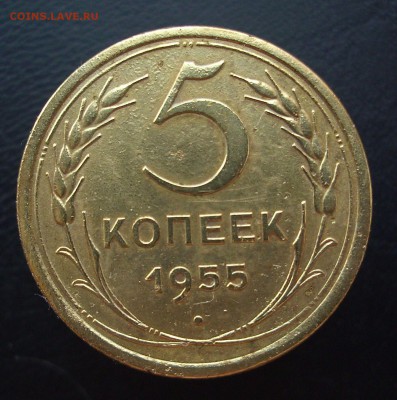 5 копеек 1955 год.   До 21.01.16 г.. - IMG_4857.JPG