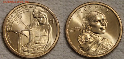 5х1$ США Сакагавея Помощь индейцев 2014 до 20.01 c номинала - IMG_6215.JPG