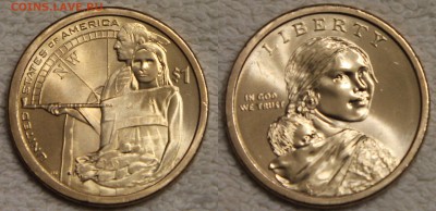 5х1$ США Сакагавея Помощь индейцев 2014 до 20.01 c номинала - IMG_6212.JPG