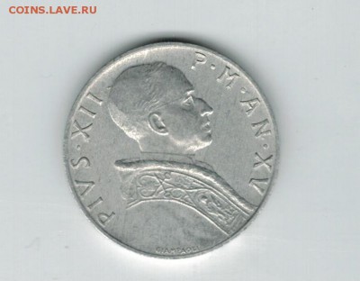 Ватикан 5 лир 1955 до 20.01.16   22-00 - 1 19