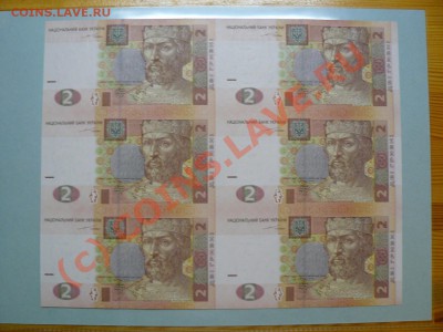 Украина 1, 2 и 10 гривень 2004 в неразрезанных листах UNC - P1010674.JPG