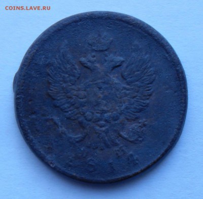 2 копейки 1814 год ЕМ НМ - 2 копейки 1814 ЕМ НМ аверс