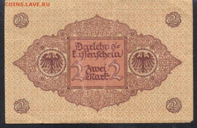 Германия 2 марки 1920 г. (Красная) 20.01.16 г. 22 -00 МСК. - 2 м. 1920 кр.1
