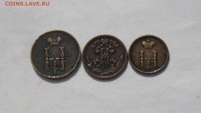 Не частые-Денежка 1853,Пол коп.1912,Полушка 1854.До 23.01.16 - набор.JPG