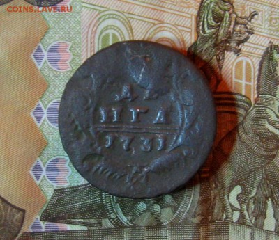 Деньга 1731 г. (перечекан)  до 21.01.2016г.  22:00  МСК - IMG_8004.JPG