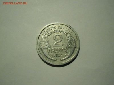 Франция Швейцария Британия до 45 года - Франция 2 фр 1941-1.JPG