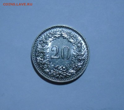 Франция Швейцария Британия до 45 года - Швейцар 20 рап 1934.JPG