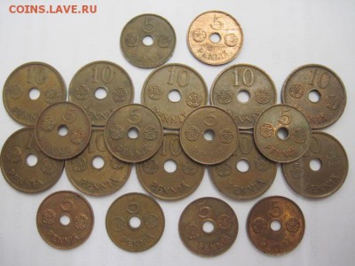 5 и 10 пенни 1941-43 Финляндия 20 шт. до 21.01.16 - IMG_3787.JPG