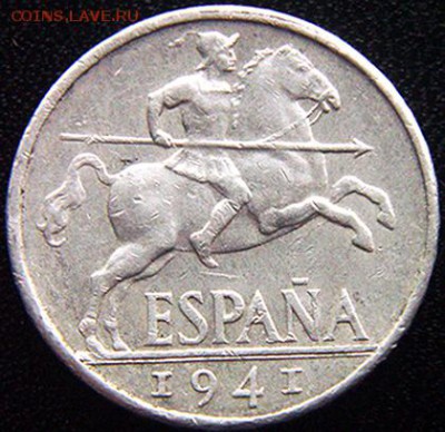 Испания_10 сентимо 1941; до 19.01_22.36мск - 10580