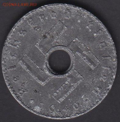 Третий Рейх оккупация 5 рейхспфеннигов 1940 А 22.01 22:10мск - IMG_0001