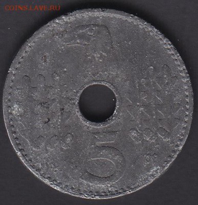 Третий Рейх оккупация 5 рейхспфеннигов 1940 А 22.01 22:10мск - IMG