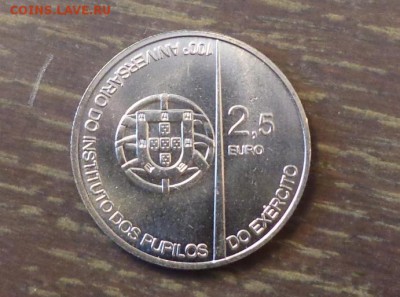 ПОРТУГАЛИЯ - 2,5 евро 100 лет военной академии 26.01, 22.00 - португалия 2.5 евро шлем и шпага - 1