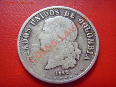Колумбия 20 сентаво 1882  .рог изобилия. до 05.10 в 21.00 М - LPIC8635.JPG