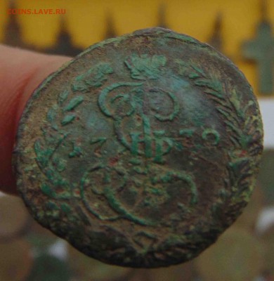 С Рубля .Не чищенная Денга 1770г .До 22.01 в 22.00 мск - 12