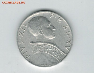 Ватикан 5 лир 1955 до 23.01.16   22-00 - 1%2019