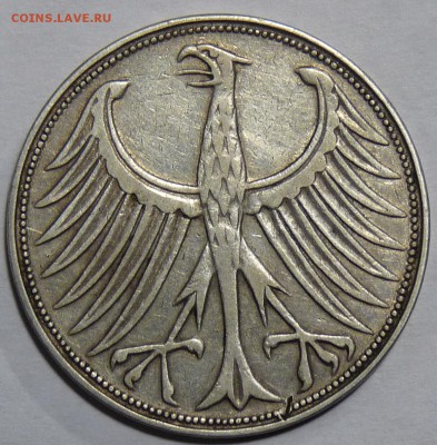 Германия 5 марок 1951 г двор G c 1 р. до 25.01.2016г. 22-00 - P1060447.JPG