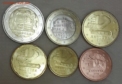 Андорра.  Евро. Набор. 2014 г. С 200 р.До 27.01.2016 в 22.13 - 20160121_193006-1