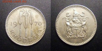 1 - Родезия – 2,5 цента (1970) медь-ник. №1