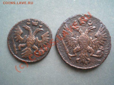полушка 1735г.+ денга 1751г. в хорошем сохране - PA030032.1