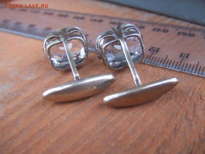 СЕРЕБРЯНЫЕ ЗАПОНКИ С ГОРНЫМ ХРУСТАЛЕМ.875пр. до 24 янв.21-00 - люда 014.JPG
