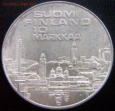 Финляндия_памятные 10 марок 1971. Серебро; до 22.01_22.12мск - 10842