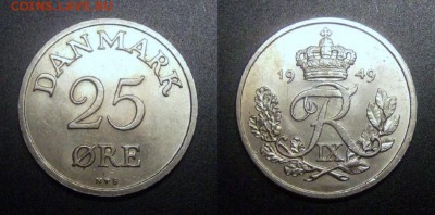 1 - Дания – 25 эре (1949)