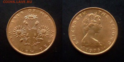 1 - Остров Мэн 0,5 новых пенни (1975) «Сорняк Св. Джеймса» №6
