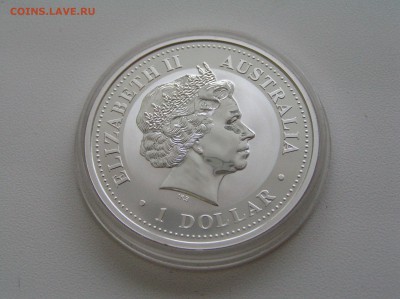 1 доллар Австралия 2003 год Козы. Унция. пруф. - P1010044.JPG