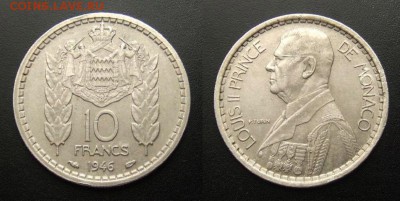 1 - Монако 10 франков (1946)