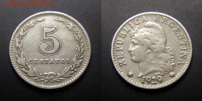 1 - Аргентина – 5 сентаво (1929)