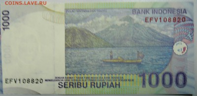 ИНДОНЕЗИЯ - 1000 рупий 2012 г. пресс  до 29.01 в 22.00 - DSCN2550.JPG